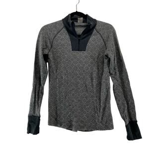 Kari Traa Wool Cashmere Blend Gray Long Sleeve Top Size Medium